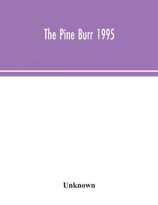 The Pine Burr 1995