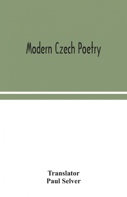 Modern Czech poetry