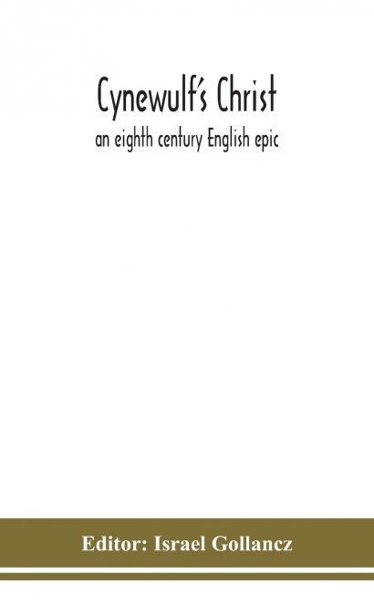 Cynewulf’S Christ
