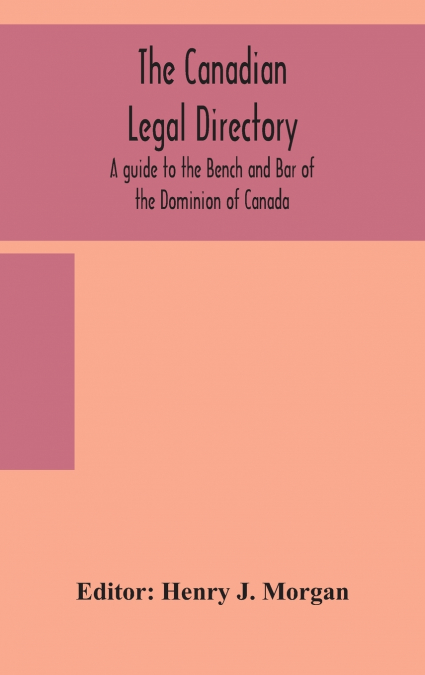 The Canadian legal directory