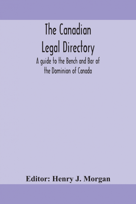 The Canadian Legal Directory