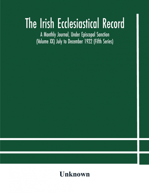 The Irish Ecclesiastical Record