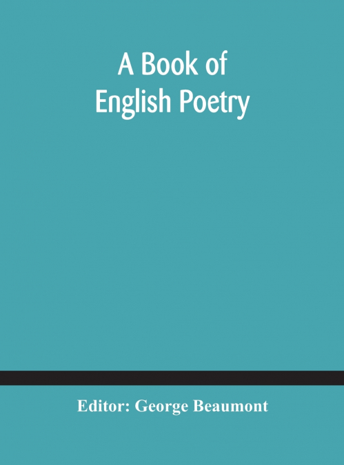 A Book Of English Poetry
