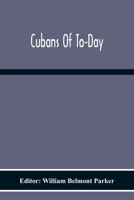 Cubans Of To-Day