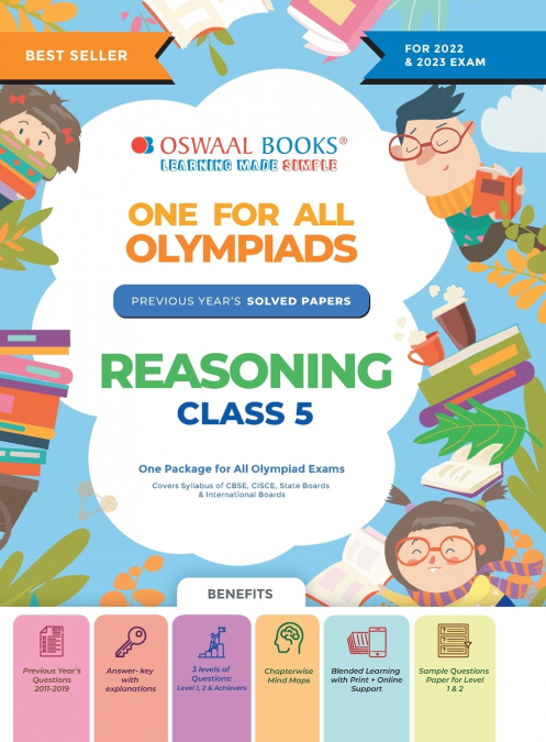 Oswaal One For All Olympiad Previous Years’ Solved Papers, Class-5 Reasoning Book (For 2022-23 Exam)