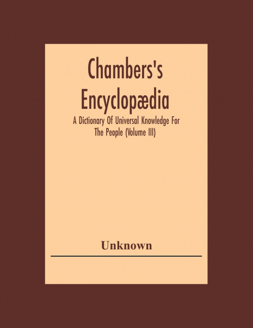 Chambers’S Encyclopædia