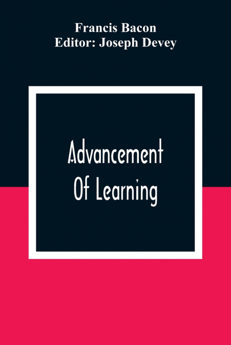 Advancement Of Learning