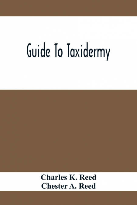 Guide To Taxidermy