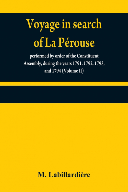 Voyage in search of La Pérouse