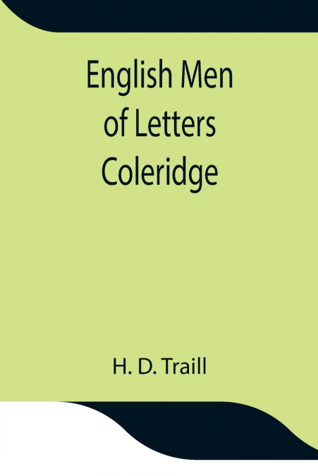 English Men of Letters; Coleridge