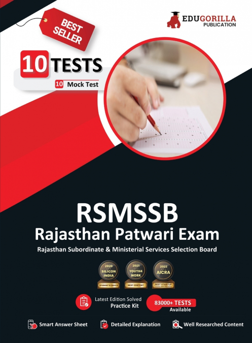 RSMSSB Rajasthan Patwari Recruitment Exam 2023 (English Edition) - 10 Full Length Mock Tests (1500 Solved Objective Questions) with Free Access to Online Tests