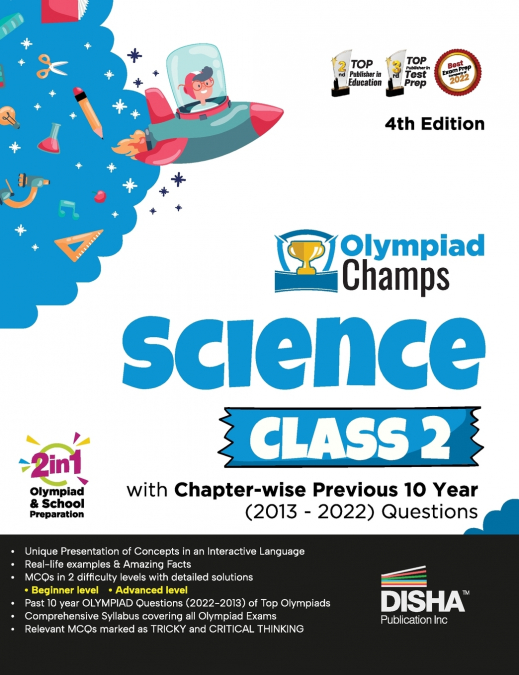 Olympiad Champs Science Class 2 with Chapter-wise Previous 10 Year (2013 - 2022) Questions 4th Edition | Complete Prep Guide with Theory, PYQs, Past & Practice Exercise |