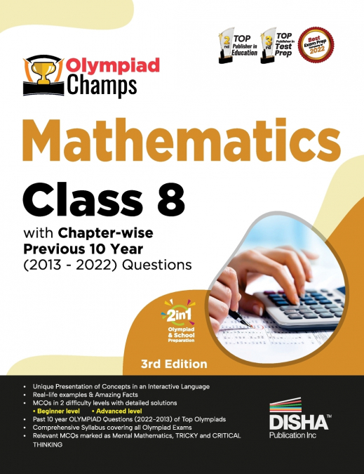 Olympiad Champs Mathematics Class 8 with Chapter-wise Previous 10 Year (2013 - 2022) Questions 5th Edition | Complete Prep Guide with Theory, PYQs, Past & Practice Exercise |