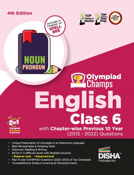 Olympiad Champs English Class 6 with Chapter-wise Previous 10 Year (2013 - 2022) Questions 4th Edition | Complete Prep Guide with Theory, PYQs, Past & Practice Exercise |