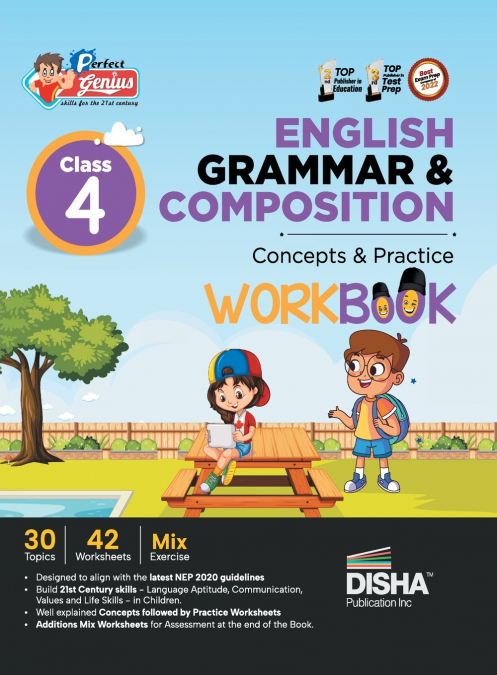 Perfect Genius Class 4 English Grammar & Composition Concepts & Practice Workbook | Follows NEP 2020 Guidelines