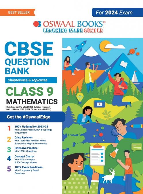 Oswaal CBSE Chapterwise & Topicwise Question Bank Class 9 Mathematics Book (For 2023-24 Exam)