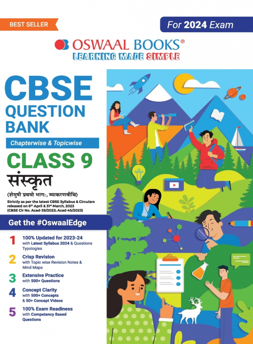 Oswaal CBSE Class 9 Sanskrit Question Bank (2024 Exam)