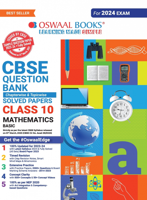 Oswaal CBSE Class 10 Mathematics Basic Question Bank 2023-24 Book