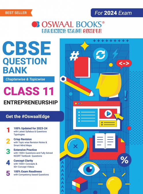 Oswaal CBSE Chapterwise & Topicwise Question Bank Class 11 Entrepreneurship Book (For 2023-24 Exam)