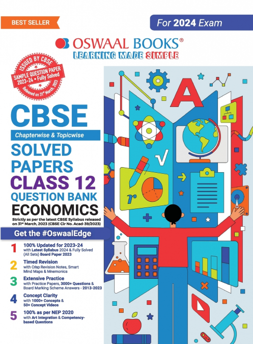 Oswaal CBSE Class 12 Economics Question Bank 2023-24 Book