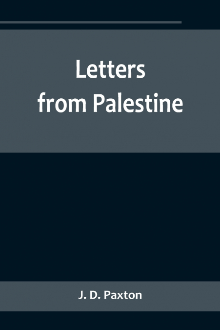 Letters from Palestine