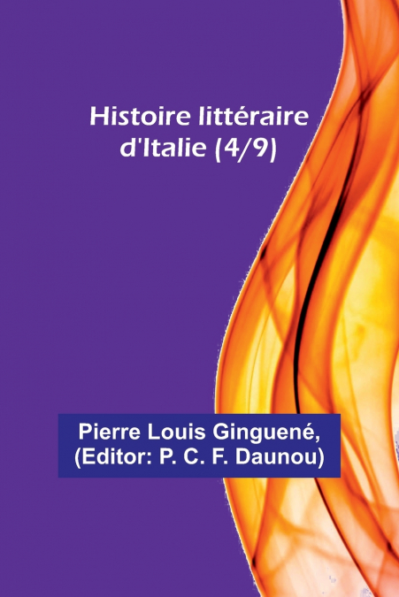 Histoire littéraire d’Italie (4/9)