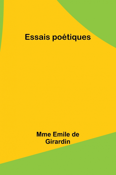 Essais poétiques