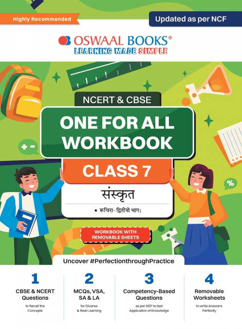 Oswaal NCERT & CBSE One for all Workbook | Sanskrit | Class 7 | Updated as per NCF | MCQ’s | VSA | SA | LA | For Latest Exam