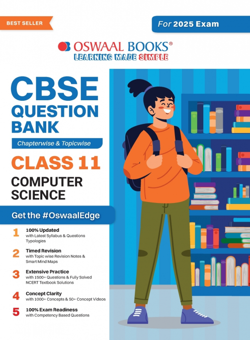 Oswaal CBSE Question Bank Class 11 Computer Science, Chapterwise and Topicwise Solved Papers For 2025 Exams