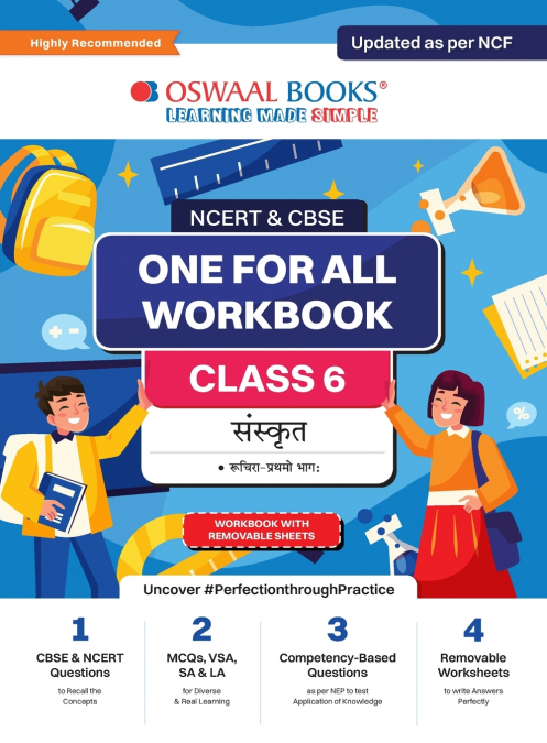 Oswaal NCERT & CBSE One for all Workbook | Sanskrit | Class 6 | Updated as per NCF | MCQ’s | VSA | SA | LA | For Latest Exam