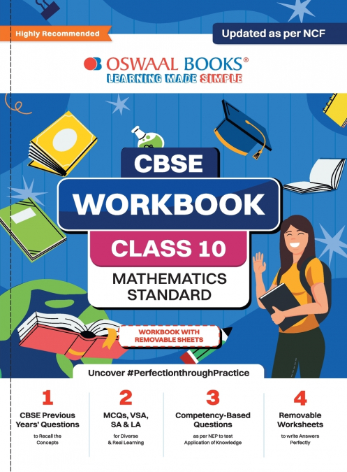 Oswaal CBSE Workbook | Mathematics | Class 10 | Updated as per NCF | For better results | For 2024 Exam