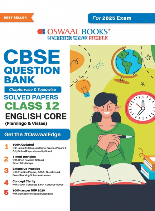 Oswaal CBSE Question Bank Class 12 English Core, Chapterwise and Topicwise Solved Papers For Board Exams 2025