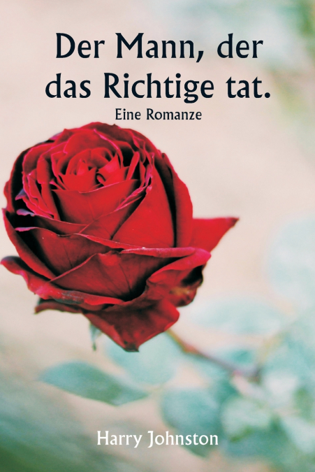 Der Mann, der das Richtige tat.  Eine Romanze
