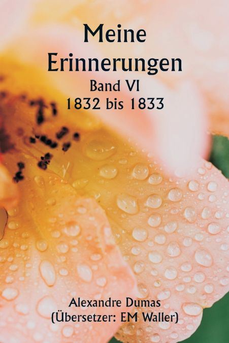 Meine Erinnerungen  Band VI  1832 bis 1833