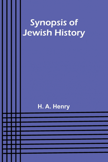 Synopsis of Jewish History