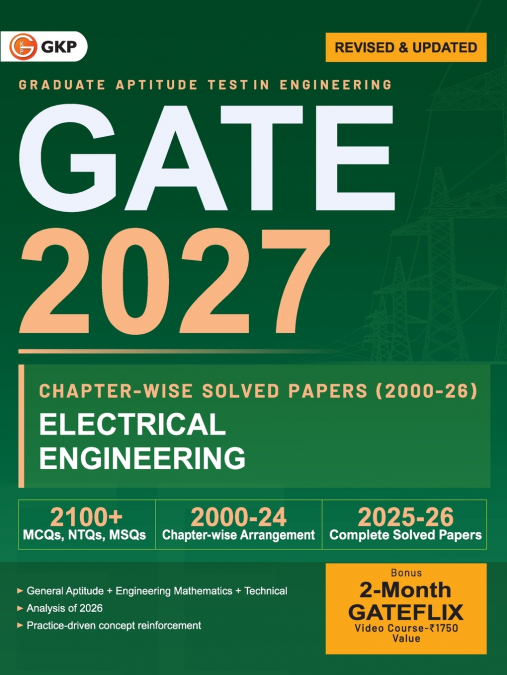 GATE 2027 Electrical Engineering | 27 Years’ Chapter-Wise Solved Papers (2000-2026) | Previous Year Questions with Detailed Solutions | By GKP