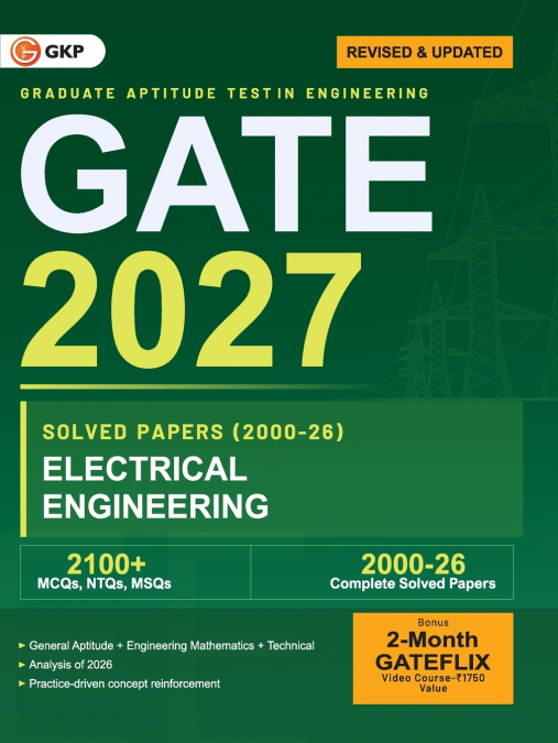 GATE 2027 Electrical Engineering | Solved Papers 2000-2026 | 27 Years’ Previous Year Question Papers with Answer Key | By GKP