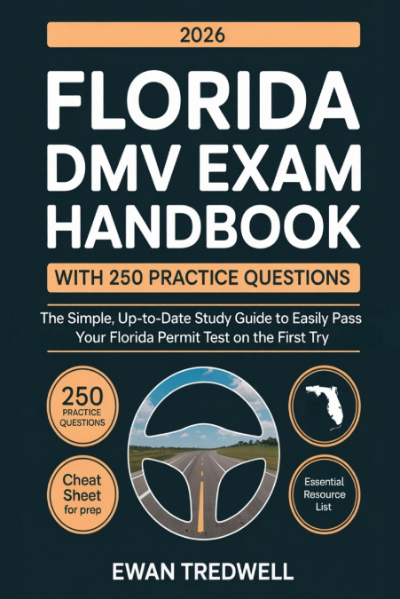 FLORIDA DMV EXAM HANDBOOK WITH 250 PRACTICE QUESTIONS