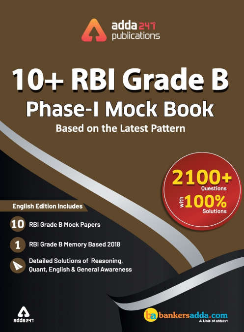 RBI Grade ’B’ Phase I Mock Papers Practice Book