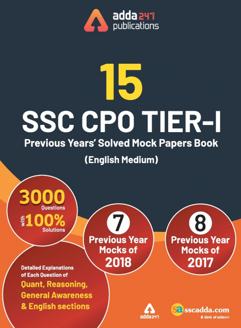 SSC CPO Previous Year Practice Book