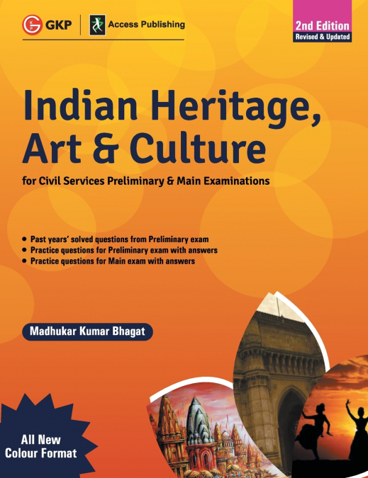 Indian Heritage, Art and Culture (Preliminary & Main) 2ed - Multicolour Book