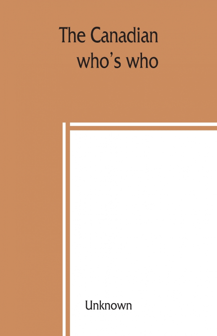 The Canadian who’s who