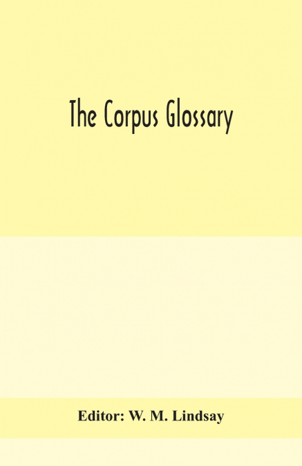 The Corpus Glossary