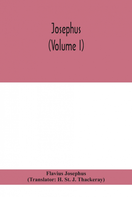 Josephus (Volume I)