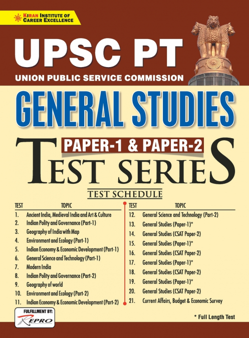UPSC PT GS Paper-1 & 2 Test Series Eng