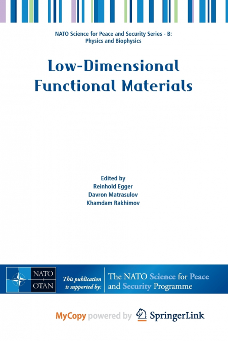 Low-Dimensional Functional Materials