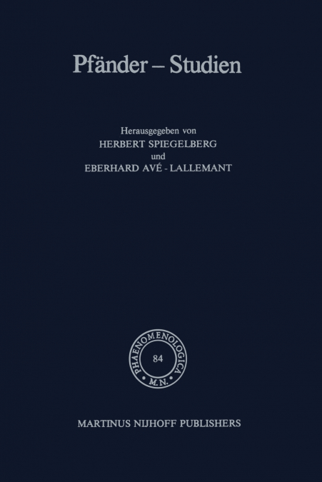 Pfänder-Studien