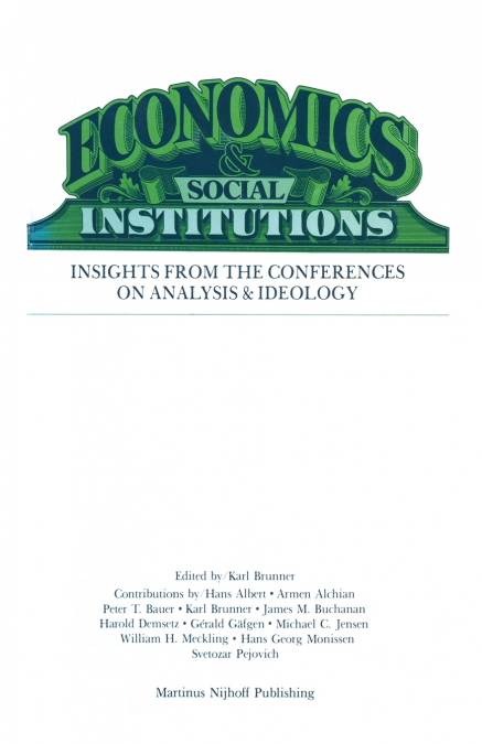 Economics Social Institutions
