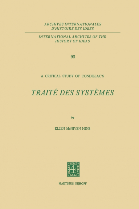 A Critical Study of Condillac’s