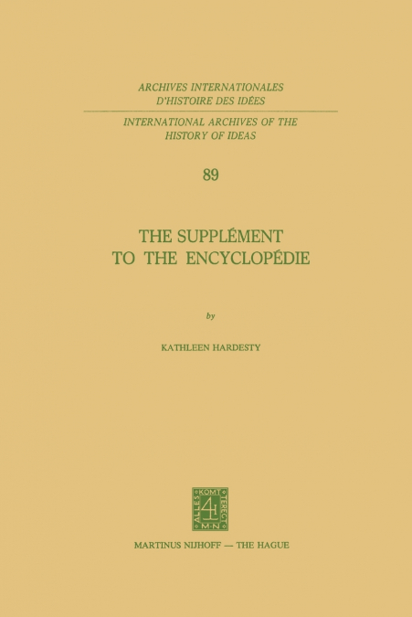 The Supplément to the Encyclopédie